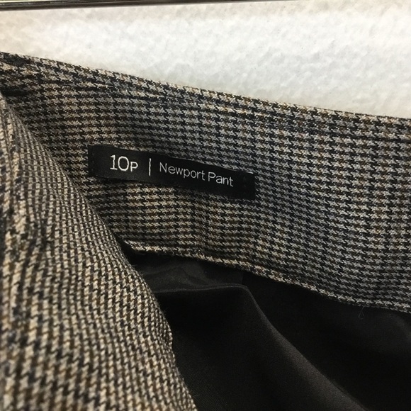 Talbots  Wool Blend Houndstooth Plaid Newport Pant - Picture 9 of 12